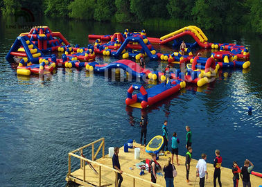 Giant Trampoline Floating Inflatable Water Parks For Rental Silk - Screen Printing