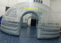 strati della chiara della cupola del PVC di 0.8mm doppi della bolla saldatura a caldo gonfiabile trasparente della tenda