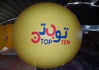 Palloni gonfiabili su ordinazione gialli per il diametro commerciale di pubblicità 2.5m