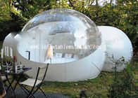 Tenda gonfiabile trasparente della bolla dei semi con il tunnel bianco due per l'hotel