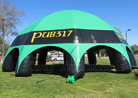 Tenda commerciale nera del ragno del baldacchino di esplosione dell'ombra di evento di verde gonfiabile della tenda