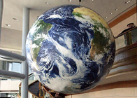 Pianeti d'attaccatura giganti della palla LED della mappa della terra del globo di parola di Inflatables di pubblicità