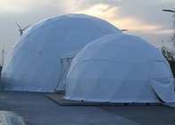 Camera bianca d'acciaio della tenda della cupola geodetica del PVC per la mostra di commercio di evento del partito