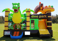 Affitto rimbalzante gonfiabile del castello del dinosauro del PVC del gioco all'aperto 0.55mm dei bambini e degli adulti