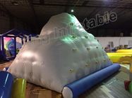 Giocattolo gonfiabile bianco gigante dell'acqua della tela cerata del PVC/iceberg gonfiabile per il parco dell'acqua