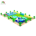Parco acquatico per bambini all'aria aperta Piscina Parco acquatico gonfiabile Parco di divertimenti commerciale per bambini Salto divertimento