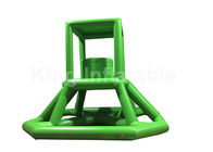 Verde torre rampicante del bagnino del PVC del giocattolo gonfiabile dell'acqua da 16,41 FT con la scala