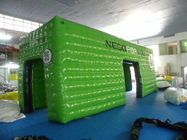 Tenda gonfiabile quadrata verde di evento con la tela cerata del PVC di 0.9mm - di 0.6mm, impermeabile e resistente al fuoco