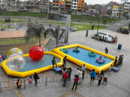 PVC all'aperto sopra le piscine gonfiabili di messa a terra per il parco dell'acqua di divertimento