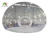 tenda gonfiabile trasparente della bolla del diametro di 6m con il tunnel per affitto di campeggio all'aperto