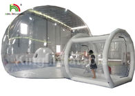 tenda gonfiabile trasparente della bolla del diametro di 6m con il tunnel per affitto di campeggio all'aperto
