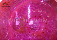 giocattolo gonfiabile dell'acqua del PVC del rullo di Zorb dell'acqua di rosa degli adulti del diametro di 2.4m per divertimento