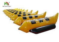 Il giallo 3 del grado commerciale mette le barche della pesca con la mosca/barca a sedere di banana gonfiabili trainabili