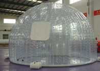 Bolla gonfiabile trasparente della tenda del prato inglese per il campeggio, mobile rotondo e pieghevole