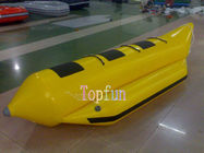 3 barca di banana gialla gonfiabile dell'acqua della tela cerata del PVC della persona 0.9mm Inflatables/barca di banana gonfiabile vendita calda