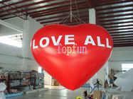 la pubblicità gonfiabile dell'elio del PVC di 0.2mm Balloons per cerimonia di nozze/forma rossa del cuore