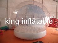 Tenda gonfiabile del globo della neve del chiaro del PVC pallone su ordinazione della bolla con la base ermetica