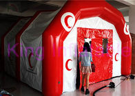 Ventilatori gonfiabili del CE della tenda del PVC abitudine rossa/bianca per eventi all'aperto/dell'interno