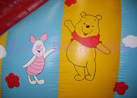 Il PVC impermeabile rosso/blu Winnie the Pooh/di giallo uno del vasto scorrevole asciutto esplosione gioca