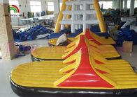 Giocattolo gonfiabile dell'acqua tela cerata gialla/rossa del PVC/scarpe giganti per gli sport acquatici