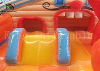 Camere commerciali gonfiabili di rimbalzo del PVC del pagliaccio variopinto 0.55mm con lo scorrevole per i bambini