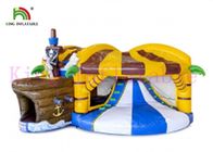 Colore di salto gonfiabile dell'OEM del castello del pirata del PVC di abitudine 0.55mm per gli adulti ed i bambini