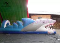 Acquascivolo gonfiabile del PVC dello squalo, mini scorrevole eccitante stupefacente su ordinazione della città
