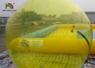 Passeggiata gonfiabile del PVC di colore giallo 1.0mm sulle palle dell'acqua/bolla dell'acqua/sfera umana