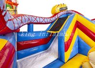 Campo da giuoco combinato durevole del PVC del parco di divertimenti gonfiabile felice del mondo per il bambino