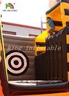 Campo da giuoco combinato gonfiabile del nero/giallo sport dalla tela cerata del PVC per i bambini