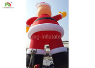 210D decorazione gonfiabile di Natale di pubblicità del nylon 10m H il Babbo Natale