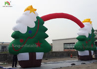 Arco gonfiabile dell'albero di nylon di Buon Natale del CE di colore verde per la decorazione 11m di natale del Babbo Natale