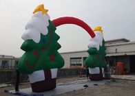 Fiocco di neve gonfiabile di evento di arché della decorazione dell'albero di Natale del partito
