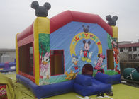 Camera gonfiabile di rimbalzo di Mickey del castello della tela cerata del PVC di 0.55mm con lo scorrevole e l'ostacolo