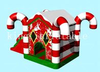 Scorrevole asciutto di Buon Natale della casa gonfiabile all'aperto di rimbalzo con l'aeratore