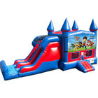 Tela cerata Paw Patrol Inflatable Bounce House del PVC dei bambini con lo scorrevole
