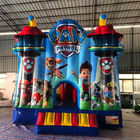 Tela cerata Paw Patrol Inflatable Bounce House del PVC dei bambini con lo scorrevole