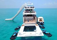 Piscina galleggiante di Inflatale 0.9mm dello stagno del mare con la rete delle meduse di Unti per l'yacht