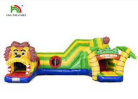 PVC Lion Carton Bounce Obstacle Course all'aperto 6.5*5.5*3.2m