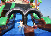 Annuncio pubblicitario asciutto di salto dei buttafuori del castello dello scorrevole di Forest Theme Kids Inflatable Dry