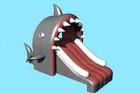 Acquascivolo gonfiabile di 3.3m*2m di tema su ordinazione dello squalo per la piscina dei bambini