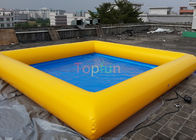 Stagno di acqua gonfiabile quadrato di m. dei PVC 8 x 8 da 0,9 millimetri, piscina per la famiglia