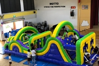 Castello di salto gonfiabile 8m blu di corsa ad ostacoli per il bambino