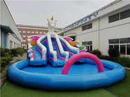 PVC su misura Unicorn Inflatable Playground Water Park per i bambini