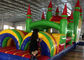 Kids Quadruple Stitching Inflatable Amusement Park With Big Slide
