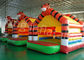 0.55mm PVC Tarpaulin Tiger Inflatable Jumping Castle For Outdoor Entertainment