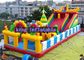 Funny Outdoor Inflatable Amusement Park With Slide / Castle And Climb