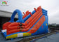 Red Blue PVC Tarpualin Inflatable Dry Slide Puncture - Proof For Kindergarten