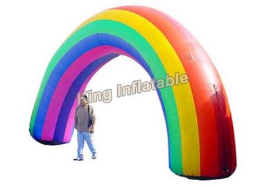 Arché gonfiabili di Oxford dell'arcobaleno variopinto del tessuto per l'entrata di evento
