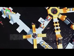 attrezzatura gonfiabile del parco dell'acqua